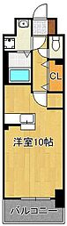 サンスタームーンモナ ワンルームの間取図画像