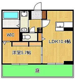 SouthOcean 1LDKの間取図画像