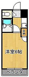 サンピア医生ヶ丘 1Kの間取図画像