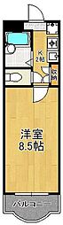 コンドミニアム青山 1Kの間取図画像