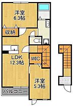 ラ・カサブランカ  ｜ 福岡県北九州市八幡西区陣原1丁目（賃貸アパート2LDK・2階・57.84㎡） その2