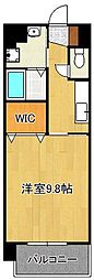 サージュ陣原 1Kの間取図画像