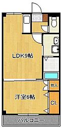 ローズ・フェアリー2 1LDKの間取図画像
