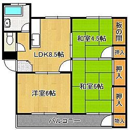 センチュリーハイツ 3LDKの間取図画像