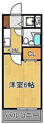 メゾン・ド・青山 1Kの間取図画像