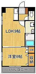 ローズ・フェアリー2 1LDKの間取図画像