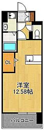 レジェンド筒井町 ワンルームの間取図画像