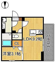 エスト・プラージュ 1LDKの間取図画像