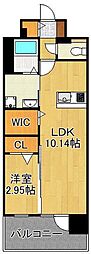 レジェンド黒崎 1LDKの間取図画像