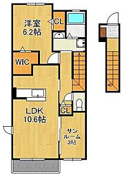 ナチュラルライフ 1LDKの間取図画像