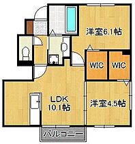 トレス楠橋西館  ｜ 福岡県北九州市八幡西区楠橋西2丁目（賃貸アパート2LDK・2階・61.20㎡） その2