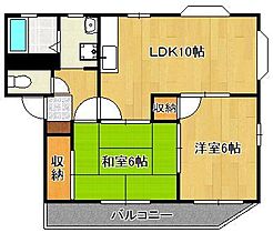 グランピア引野  ｜ 福岡県北九州市八幡西区引野1丁目（賃貸アパート2LDK・2階・48.60㎡） その2