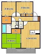 グロワールM　Ｂ棟  ｜ 福岡県北九州市八幡西区永犬丸東町1丁目（賃貸アパート3LDK・1階・68.00㎡） その2