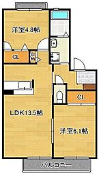 セヴェル中の原 2階/-
