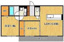 Ｂｅｌｌｅ　ＦｌｅｕｒII 2階