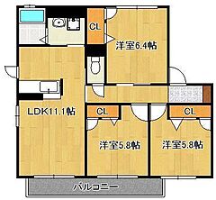 物件の間取り