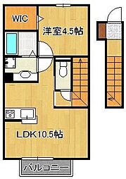 メゾン・ド・グロウ23 1LDKの間取図画像
