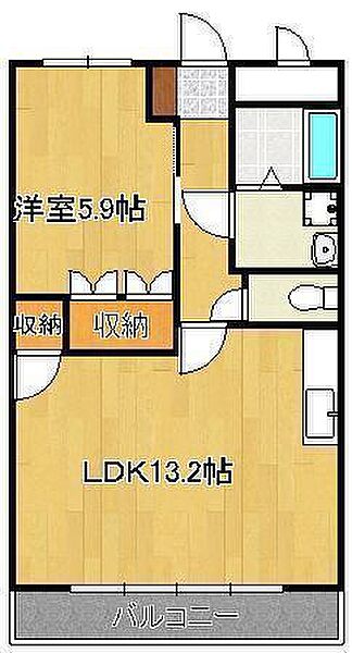 グランディールハイム ｜福岡県遠賀郡岡垣町鍋田1丁目(賃貸アパート1LDK・1階・44.95㎡)の写真 その2