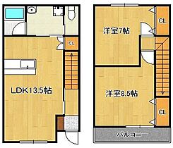 レイクサイド植木　Ｃ棟  ｜ 福岡県直方市大字植木（賃貸アパート2LDK・1階・69.97㎡） その2