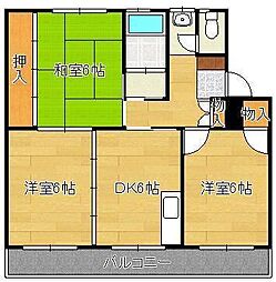 中鶴ハイツ 2階/-