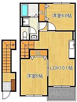 スリーワンスリーヒルズＦ  ｜ 福岡県中間市池田1丁目（賃貸アパート2LDK・2階・50.14㎡） その2