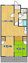 チェリーニ中間  ｜ 福岡県中間市長津2丁目（賃貸マンション2LDK・4階・64.00㎡） その2