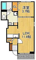 ディヴァイン　グレース  ｜ 福岡県中間市岩瀬2丁目（賃貸アパート1LDK・1階・37.13㎡） その2