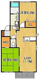 プレジールアン B棟 1階