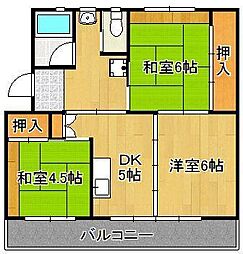 ビレッジハウス直方 2号棟 3階/-