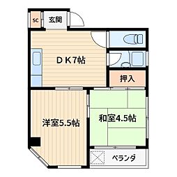 間取図画像 2DK