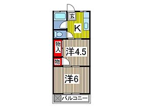 スズキガーデンB 203 ｜ 埼玉県蕨市北町２丁目（賃貸アパート2K・2階・30.00㎡） その2