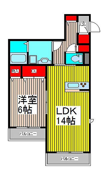 アジュール 101｜埼玉県川口市西川口５丁目(賃貸アパート1LDK・1階・51.28㎡)の写真 その2