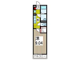 ブラッケンハイツ 306 ｜ 埼玉県蕨市北町２丁目（賃貸マンション1K・3階・28.56㎡） その2