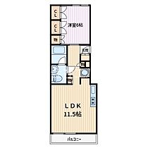 プレミアムコート 204 ｜ 埼玉県蕨市塚越２丁目（賃貸マンション1LDK・2階・46.00㎡） その2