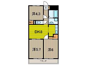 信愛ハイム 302 ｜ 埼玉県さいたま市南区文蔵５丁目（賃貸マンション3DK・3階・53.53㎡） その2