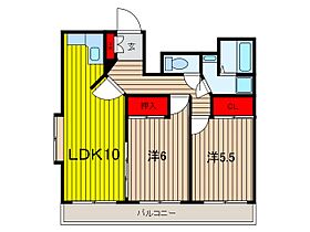 ワイマークラット 701 ｜ 埼玉県川口市本町４丁目（賃貸マンション2LDK・7階・54.00㎡） その2