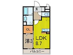 間取図画像 1LDK
