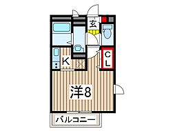 リブリ・ローズガーデン 1Kの間取図画像