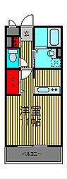 コンフォール ワンルームの間取図画像