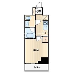 蕨市中央4丁目マンション 1Kの間取図画像