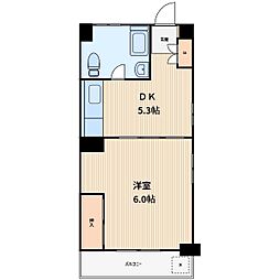 トーシンコーポ 1DKの間取図画像