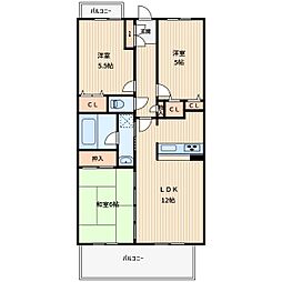 ライオンズマンション川口ブリーズコート 3LDKの間取図画像