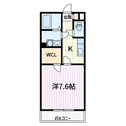 LamaisonABACA 1Kの間取図画像