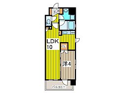 サンクレイドル川口並木 1LDKの間取図画像