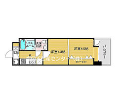 福岡県福岡市南区清水１丁目（賃貸マンション2K・2階・23.51㎡） その2