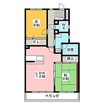 荘苑江南  ｜ 愛知県江南市古知野町杉山（賃貸マンション2LDK・2階・66.15㎡） その2