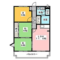 ロイヤルランド泉  ｜ 愛知県江南市飛高町泉（賃貸マンション3LDK・2階・64.08㎡） その2