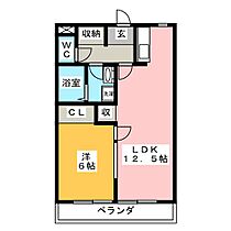 コートまきもり  ｜ 愛知県江南市古知野町牧森（賃貸マンション1LDK・4階・41.00㎡） その2