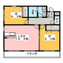 ＤＹＮＡＳＴＹ古知野  ｜ 愛知県江南市高屋町神戸（賃貸マンション2LDK・3階・68.24㎡） その2