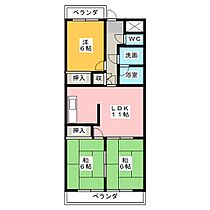 マンション東柴第2  ｜ 愛知県江南市赤童子町桜道（賃貸マンション3LDK・2階・63.18㎡） その2